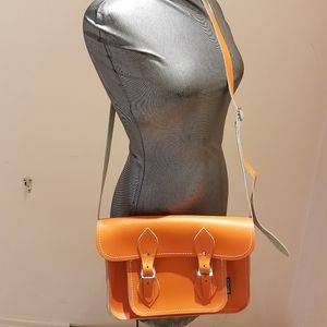 Zatchels brand handmade in England leather satchel